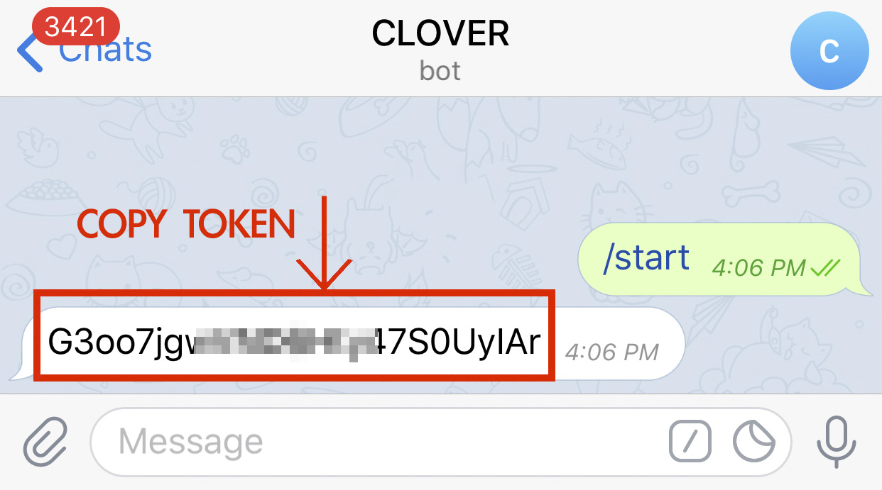 Telegram token 教學截圖一
